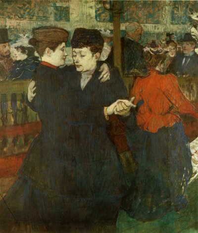 Zwei tanzende Frauen von Henri de Toulouse Lautrec